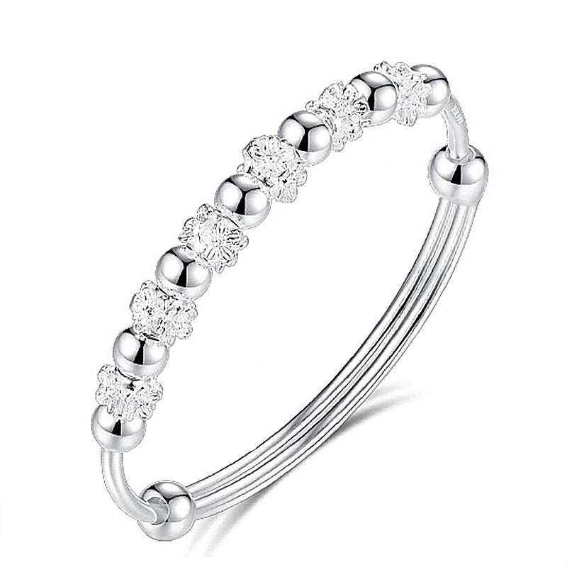 Wholesale Plum blossom rotating bead bracelet